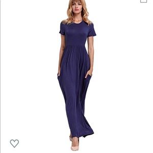 Black maxi dress with pockets